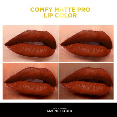 Faces Canada Comfy Matte Pro Liquid Lipstick - Magnifico Red 01, 5.5 ml 10HR Stay No Dryness - Liquid Lipsticks
