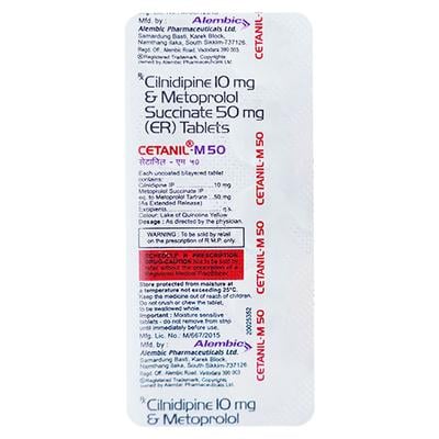 Cetanil M 50mg Tablet 10'S - Hypertension-Cal