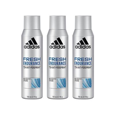 Adidas Fresh Endurance 72H Anti-Perspirant 150ml Deodorant Set For Men 3's - Men Deodorants/Roll-Ons