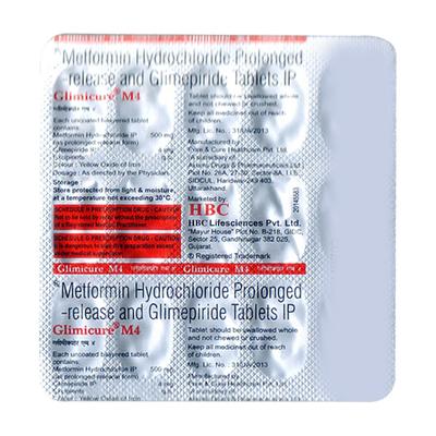 GLIMICURE M4 Tablet 15's - Diabetes-Ant