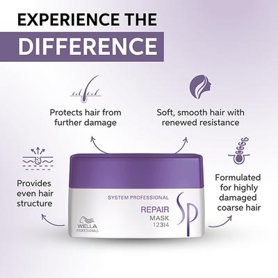 SP Repair Mask For Damaged Hair 200 ml - Hair Masks & Packs