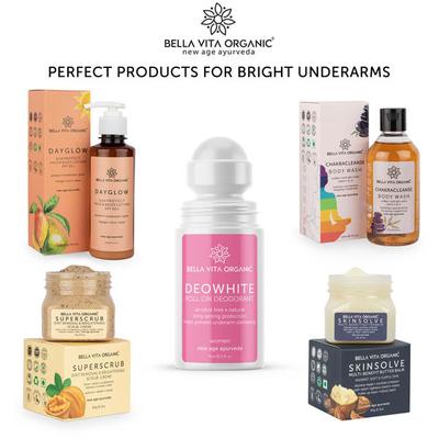 Bella Vita Organic Deowhite Underarm Whitening Natural Roll On Deodorant 75 ml - Women Deodorants/Roll-Ons