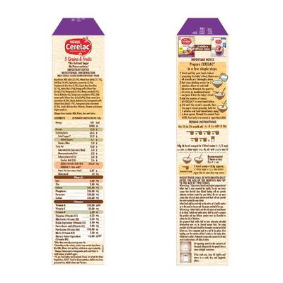 Nestle CERELAC 5 Grains & Fruits Baby Food Cereal No Refined Sugar & No Preservatives (18 to 24 Months Baby) 300 g - Baby And Infant Supplements