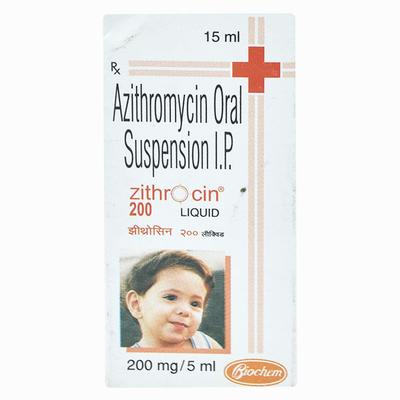 Zithrocin 200mg Liquid 15ml - Bacterial Infections-Mac