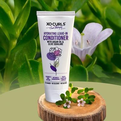 Xo Curls Hydrating Leave In Conditioner With Argan Oil And Olive Squalane To Tame Dryness & Frizz 100 ml - Conditioners
