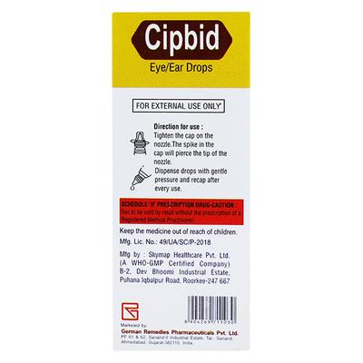 CIPBID Eye/Ear Drops 10ml - Eye Infections-Eaa
