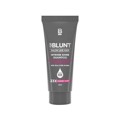 Bblunt Intense Shine Shampoo with Rice and Silk Protein for 23x Shinier Hair 20 ml - Sample - Shampoos