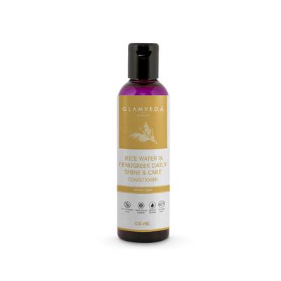 Glamveda Daily Shine Conditioner Rice Water and Fenugreek 100 ml - Conditioners