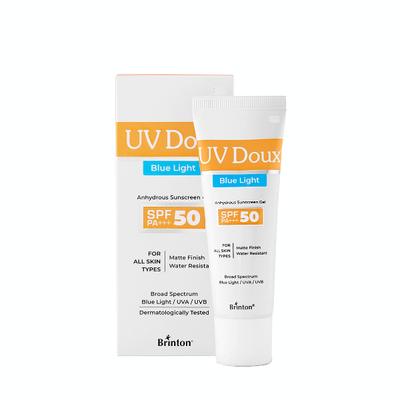 UV Doux Blue Light SPF 50 PA+++ Anhydrous Sunscreen Gel 30 g - Face Sunscreen