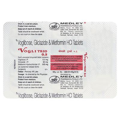 Voglitrio 0.3mg Tablet 10'S - Diabetes-Ant