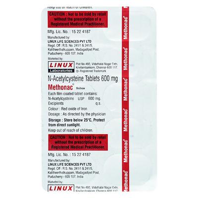 METHONAC Tablet 10's - Cough And Cold-Cou