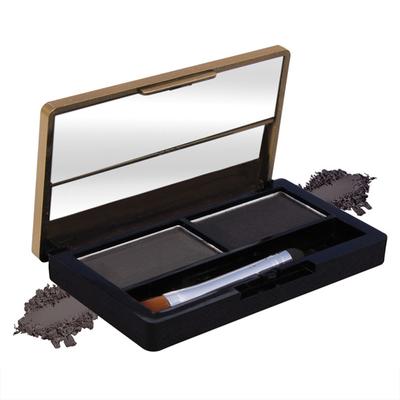 Fashion Colour Dual Eyebrow Powder, Black 001 8gm - Eye Shadow Palettes