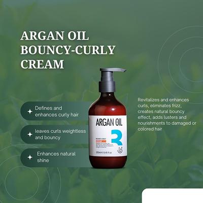 Beauty Garage Argan Oil Bouncy-Curly Cream 250 ml - Hair Creams