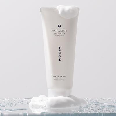 Mizon Hyalugen Gel To Foam Cleanser 100ml - Scrubs & Exfoliants