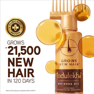 Indulekha Bringha Oil Grows New Hair 100 ml - Hair Oils