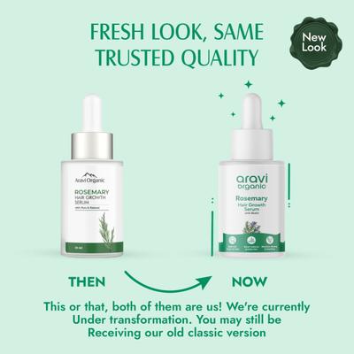 Aravi Organic Rosemary Boosts Hair Growth Serum With Biotin 30 ml - Hair Serums