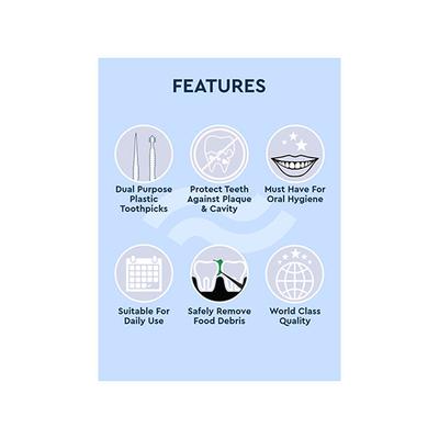 Gubb 2 In 1 Tooth Pick 50S 100G 2's - Floss & Tongue Cleaners
