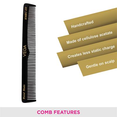Vega General Grooming Hair Comb for Men and Women, VC2HMBC-111 2's - Hair Combs