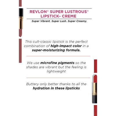 Revlon Super Lustrous Lipstick Combo - Buy 2 Get 1 Free (Chocolate Velvety + Just Me + Love that Red) 24 ml - Lipsticks