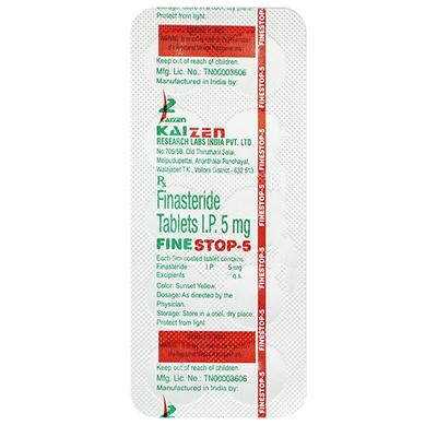Finestop 5mg Tablet 10'S - Bladder And Prostate Disorders-Dru