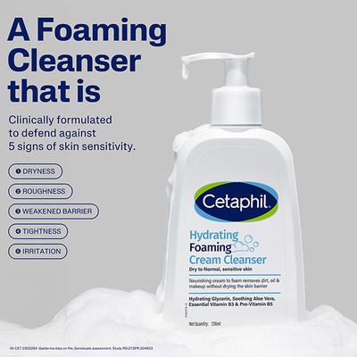 Cetaphil Hydrating Foaming Cream Cleanser 236 ml - Face Washes