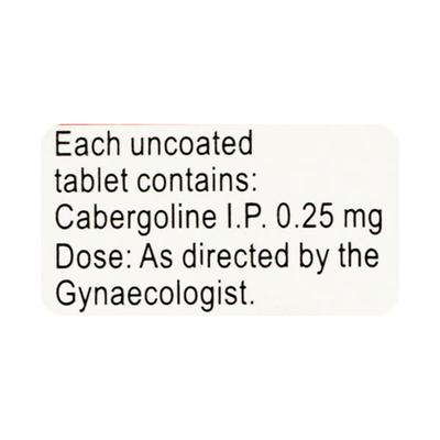 Caberlact 0.25mg Tablet 2'S - Parkinsonism-Apd