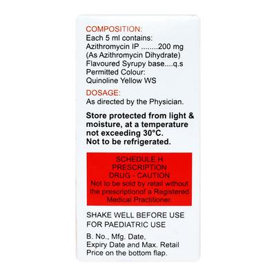 ZATHRIN 200 Readymix Oral Suspension 15ml - Bacterial Infections-Mac