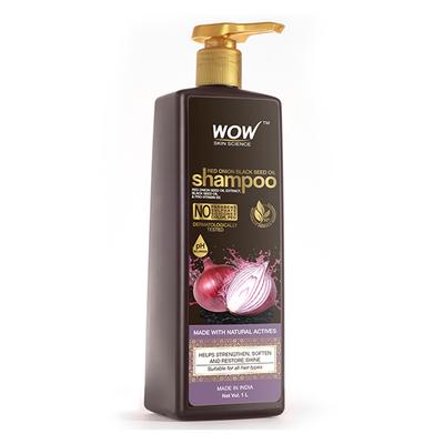 Wow Life Science Red Onion Black Seed Oil Shampoo 1000 ml - Shampoos