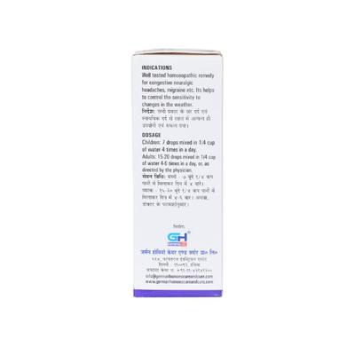 German's Headache Care and Cure Drops 30 ml - Homeopathic Drops