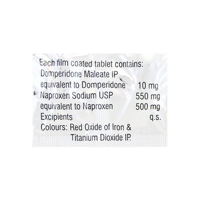Naxdom 500mg Tablet 10'S - Pain relief-Nsa