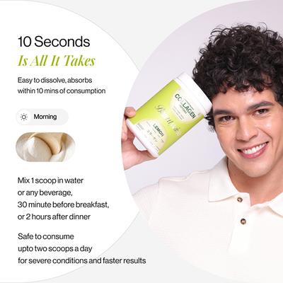 Beautywise Advanced Collagen Peptides (Lemon) 200 gm - Multi-Vitamins