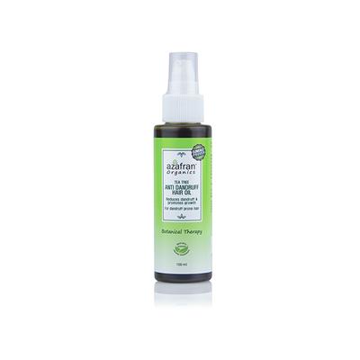 Azafran Organics Tea Tree Anti-Dandruff Hair Oil 100 ml - Hair Lotions & Tonics