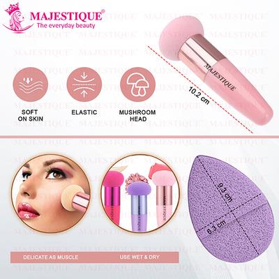 Majestique Facial Cleaning Sponge With Mushroom Makeup Sponge - Color May Vary 1's - Sponges & Applicators