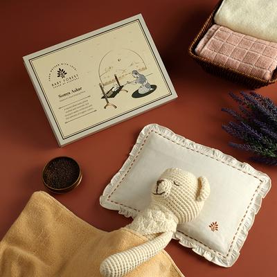 Baby Forest Somya Aakar Newborns Head-Shaping Mustard Pillow 500 gm - Baby Oral Care