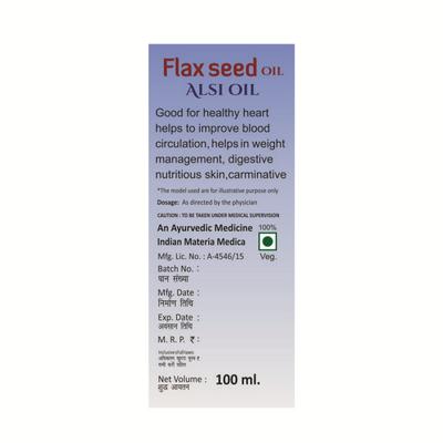 Herbal Canada Alsi Flax Seed Oil 100 ml - Hair Oils
