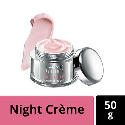 Lakme Absolute Perfect Radiance Skin Brightening Night Creme 50 gm - Night Cream