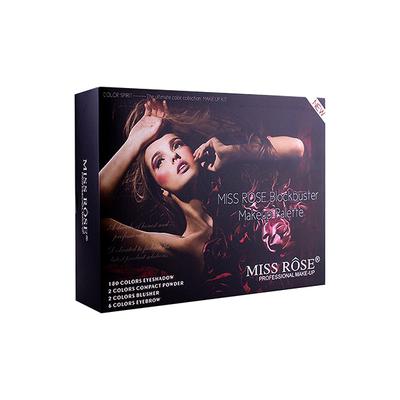 Miss Rose Professional Makeup Kit Including 90 Color Glitter & 90 Color Matte Eyeshadow 2 Compact Powder 2 Color Blusher & 6 Color Eyebrow 7002 - 004Y 40 gm - Compact Powder