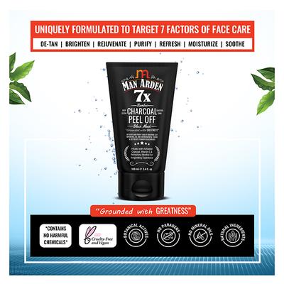 Man Arden 7X Bamboo Charcoal Peel Off Mask 100 ml - Masks & Peels