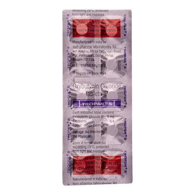 Tropan 5mg Tablet 10'S - Bladder And Prostate Disorders-Dru