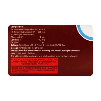 Istaphase mg 2/500/0.2mg Tablet 10'S - Diabetes-Ant