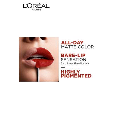 L'Oreal Paris Rouge Signature Matte Liquid Lipstick,134 Empowered 7 Gm - Lipsticks