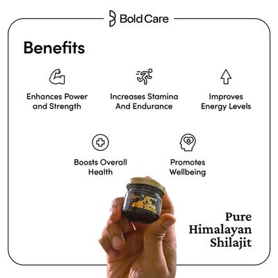 Bold Care Pure Himalayan Shilajit 20 gm - Other Supplements