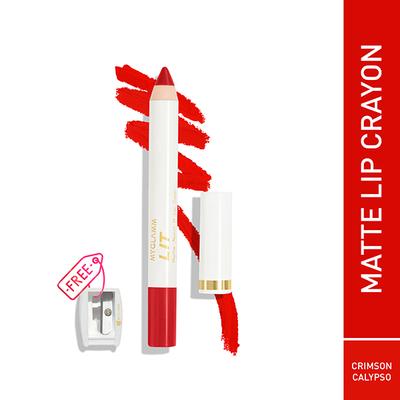 MyGlamm Matte About It Lip Color Crimson Calypso 2.8 gm - Lipsticks