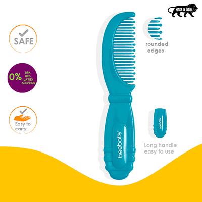 BeeBaby Round Edge Baby Comb -(Blue & violet) 0M+ 2's - Baby Skin Care