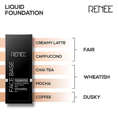 RENEE Face Base Liquid Foundation - Creamy Latte 23 ml - Foundation