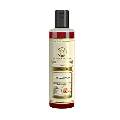 KHADI NATURAL SANDALWOOD MASSAGE OIL 210 ml - Massage Oils