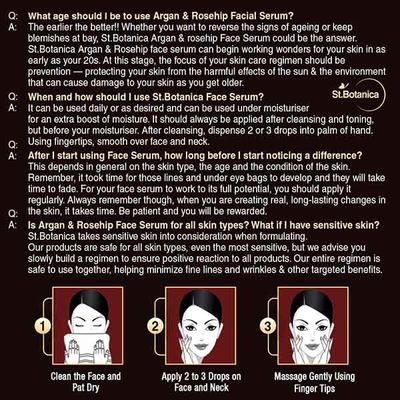 St.Botanica Argan & Rosehip Face Serum 30 ml - Dark Circle & Wrinkle Busters