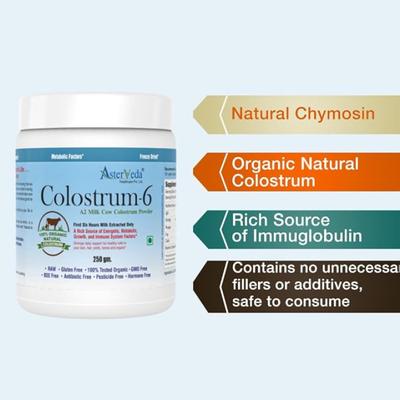 Asterveda Colostrum 6 Supplement Powder 250 g - Health Products