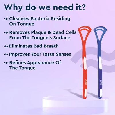 GUBB Plastic Tongue Cleaner 2s 50 gm - Floss & Tongue Cleaners