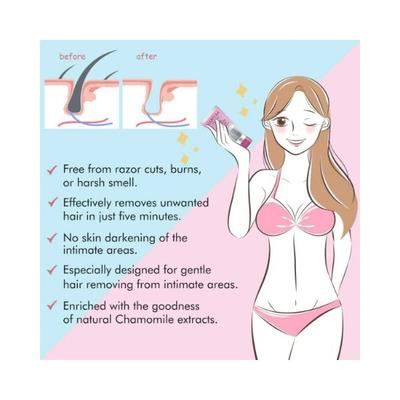 Namyaa Hair Removing Cream for Sensitive Skin Of Intimate Areas 60gm with After Wax Soothing Serum 15gm 2's - Creams/Oils/Lotions